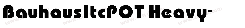 BauhausItcPOT Heavy字体转换